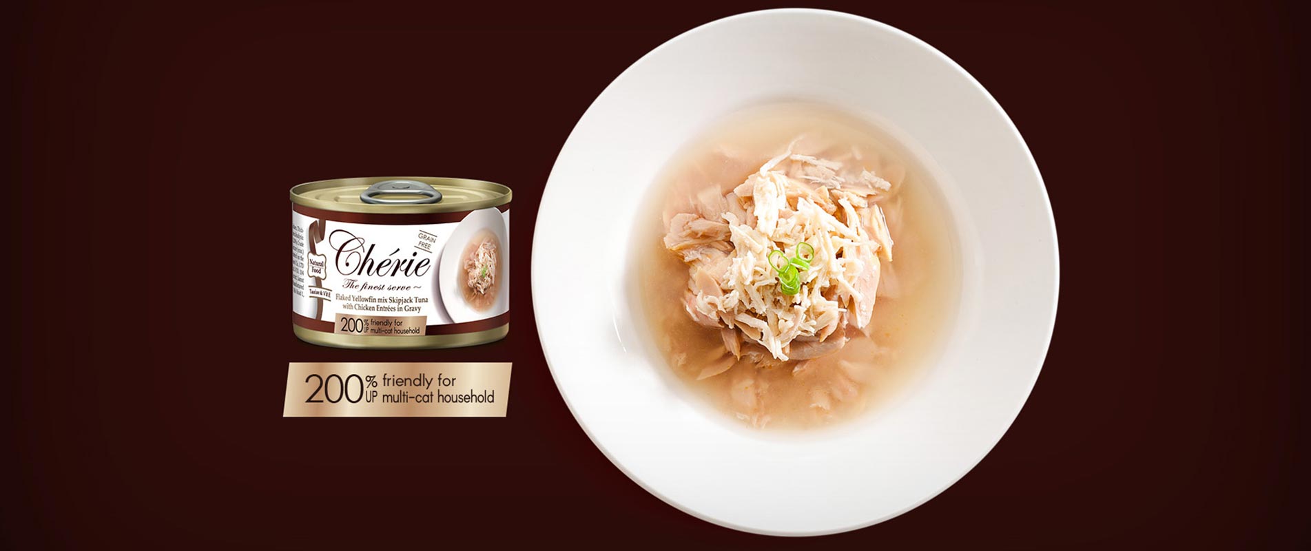 Flaked Yellowfin mix Skipjack Tuna with Chicken Entrees in Gravy 165g