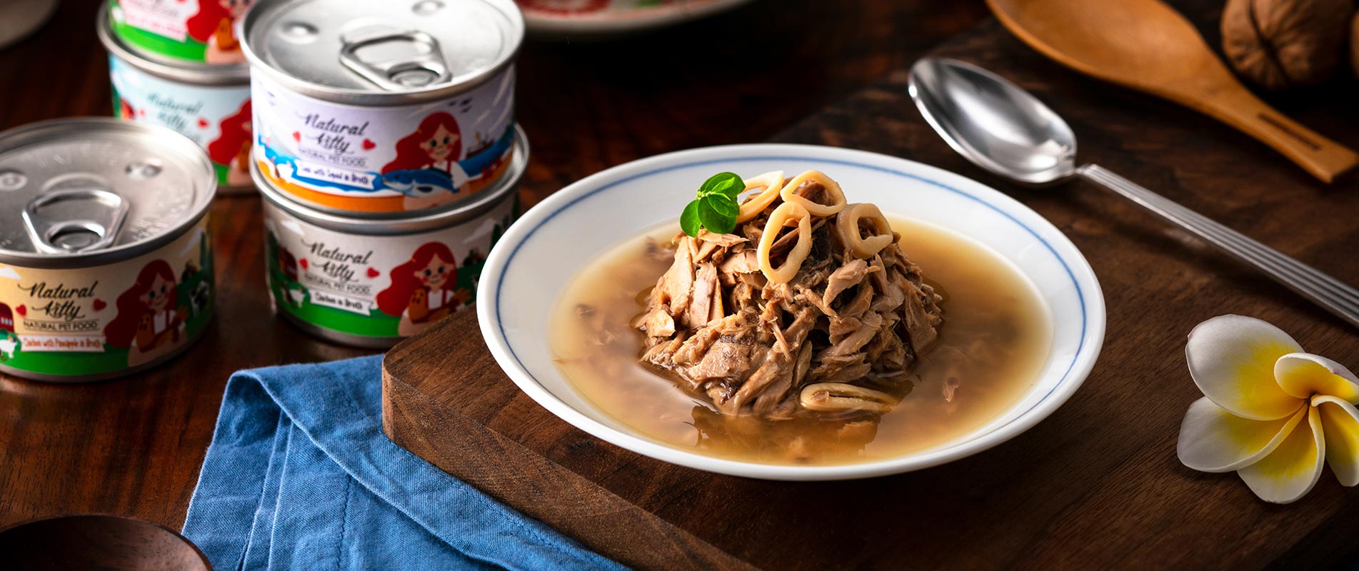 Tuna with Squid in Broth