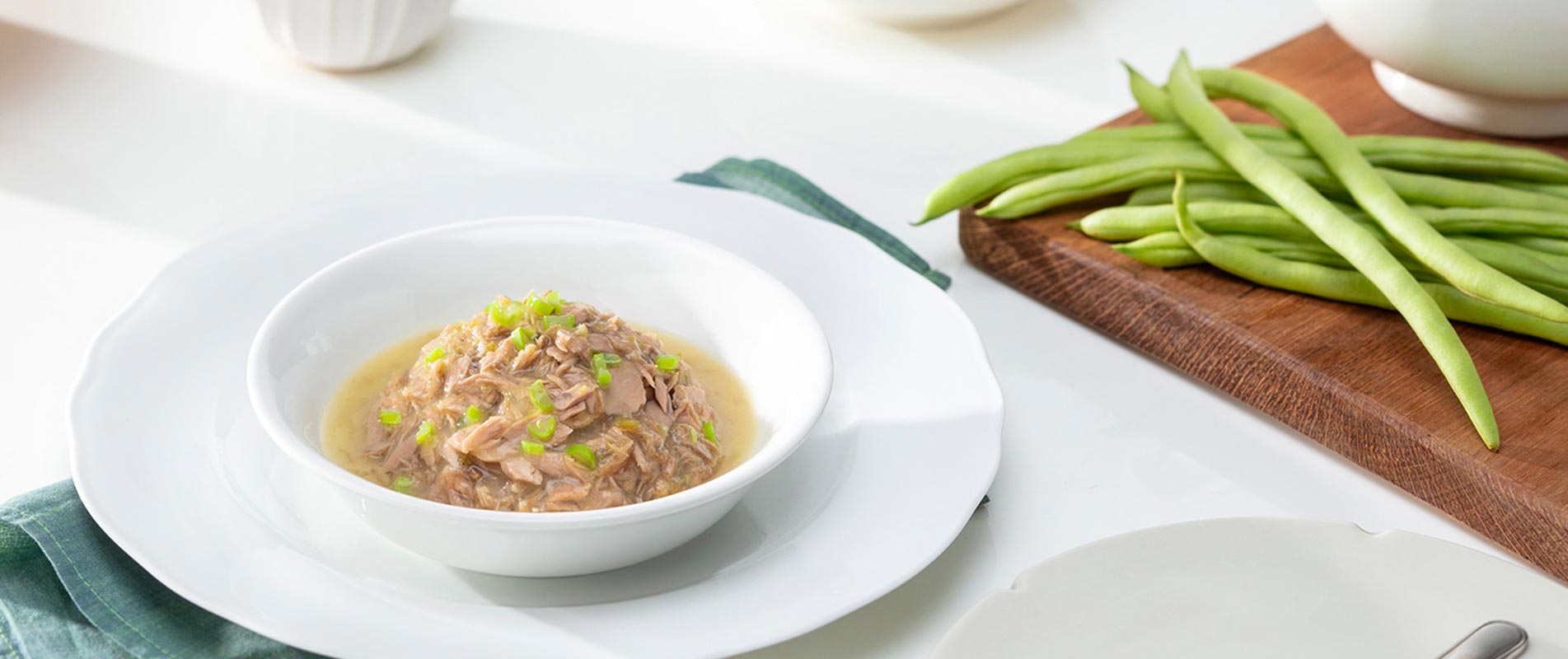 Tuna with Green Beans in Gravy